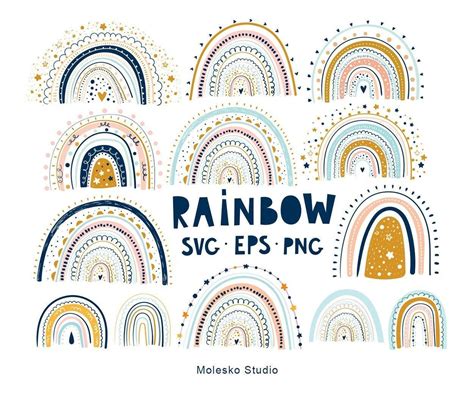 Rainbow clipart Rainbow svg Rainbow digital Rainbow vector | Etsy | Rainbow clipart, Clip art ...