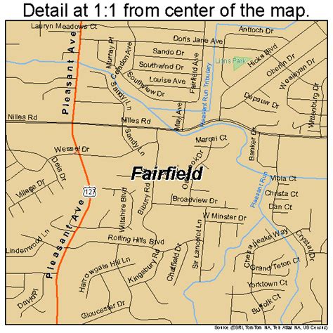Fairfield Ohio Street Map 3925970