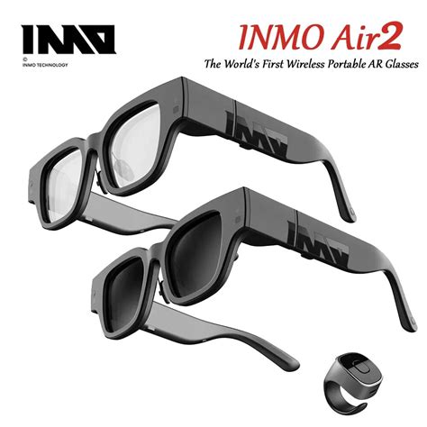 Inmo Air2 Wireless Portable Ar Smart Glasses Support Screen Touch Ring
