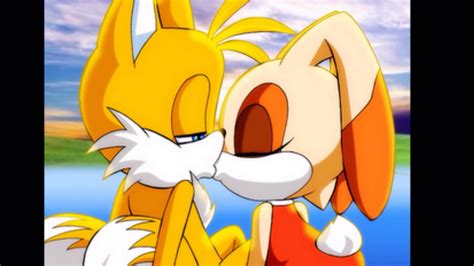 Sonic X Tails And Cream Kiss
