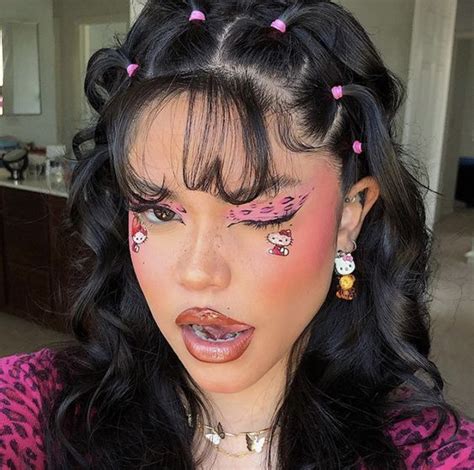 Hello Kitty Makeup Hair Styles Y2k Hairstyles Curly Hair Styles