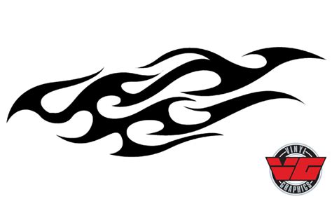 Vehicle Graphics Flame Decals Vg960 Tribal Flame Decal