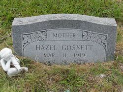 Hazel Louise Booth Gossett 1919 1973 Find A Grave Memorial