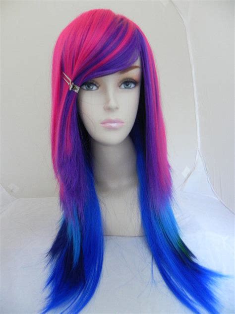 20 blue and purple hair ideas. HAPPY HOLIDAYS SALE / Hot Pink, Purple, from ExandOh on Etsy
