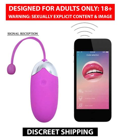 App Controlled Egg Shaped Vibrating Sex Toy For Women Free Lubricant