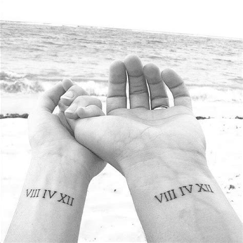 Lolvely Tattoo Wedding Date Tattoos Date Tattoos Matching Couple Tattoos