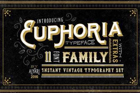 Euphoria Desktop Font And Webfont T6348 Youworkforthem Vintage