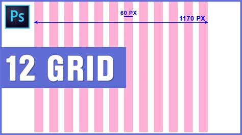 How To Create 12 Grid System Layout In Photoshop Photoshop Tutorial