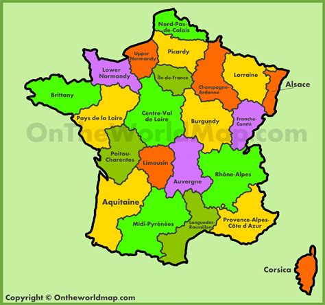 Карты Франции Подробная карта Франции на русском языке с городами