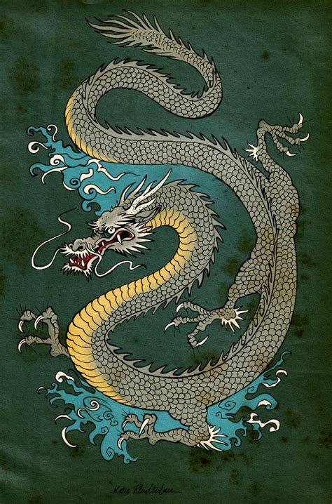 Japanese Dragon Art Japanese Dragon By KatePfeilschiefter Japanese