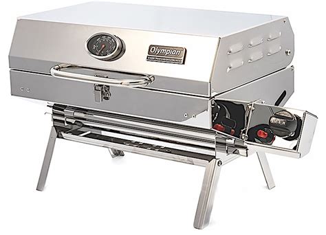 Camco 57305 Olympian 5500 Premium Stainless Steel Portable Rv Gas Grill