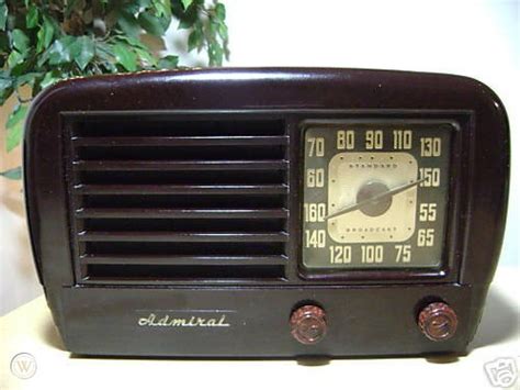 Vintage Admiral Model 7t10m Bakelite Tube Radio 40967491