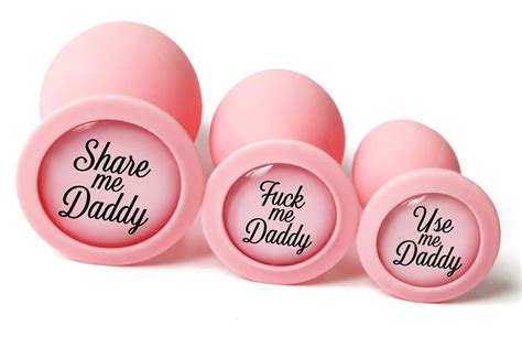 Butt Plugs Custom Bdsm Buttplugs Available In A Choice Of Bdsm Ddlg Phrases Sizes And Colours