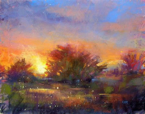 Pastel Painting Magical Sunset Pastel Painting Sunset Painting