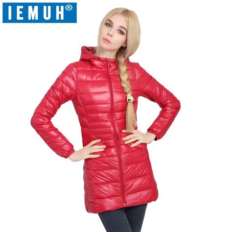 Iemuh Women Winter Plus Size 90 White Duck Down Women Jackets Down Warm Coat Female Jacket Fat