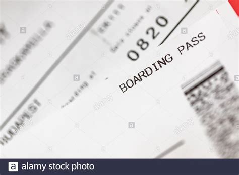 Paper Boarding Pass Isolated On Blurred Background Airline Boarding
