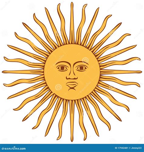 Sun Of Argentina Flag Stock Image Image 17942481