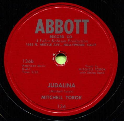 Mitchell Torok Little Hoo Wee Judalina Classic Country 78 Rpm