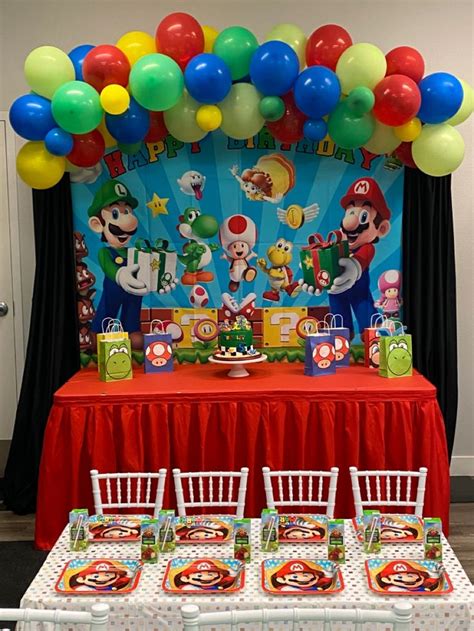 Super Mario Birthday Theme Mario Bros Birthday Party Ideas Super