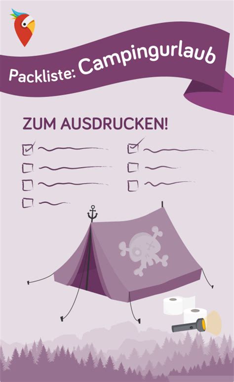 Packliste Campingurlaub Tipps Zum Ausdrucken