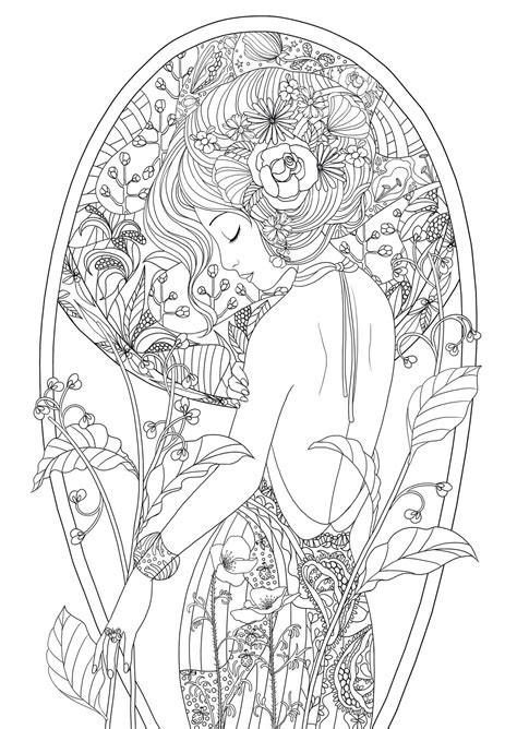Beautiful Girl Coloring Pages At Free