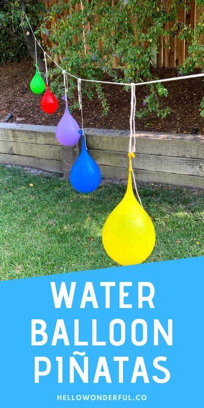 How To Make Water Balloon Piñatas In 2020 Water Balloons Summer