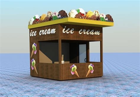 Ice Cream Shop 3d Model Cgtrader