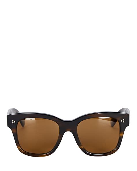 Oliver Peoples Melery Square Sunglasses Intermix
