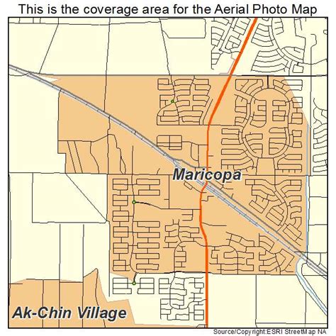 Aerial Photography Map Of Maricopa Az Arizona