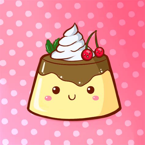 Cute Food Pudding By Ppgxrrb Fan On Deviantart Cute Drawings Cute Kawaii Drawings Cute Food