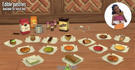 Edible Pastries By Sandy At Around The Sims 4 Sims 4 Updates