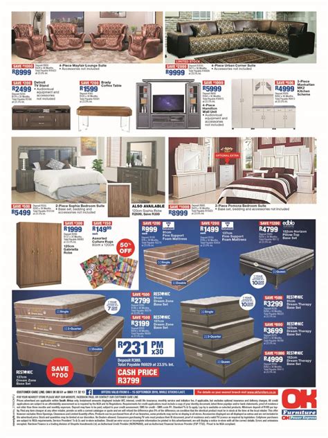 R 000.00 credit price r 0.00. OK Furniture Current catalogue 2019/09/06 - 2019/09/15 3 - za-catalogue-24.com