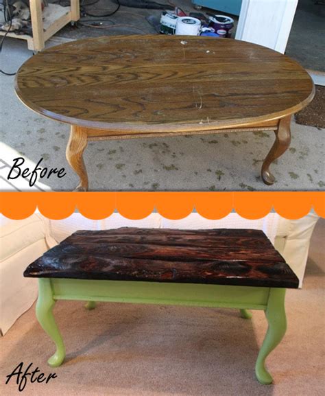 Measures 31l x 13h x 16 1/2d. BEEZWAX: Green Coffee Table