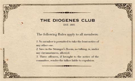The Diogenes Club The Rose Wiki Fandom Powered By Wikia