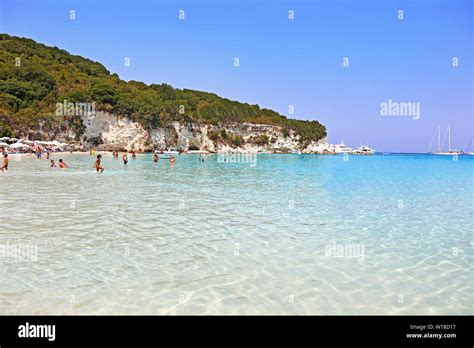 Landscape Of Voutoumi Beach Antipaxos Ionian Islands Greece Stock Photo