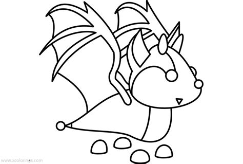 Roblox Adopt Me Coloring Page Bat Dragon Coloring Home