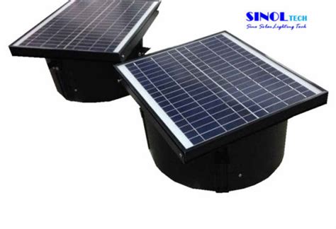 China 20w 14inch Wall Mount Solar Exhaust Fan With Brushless Motor And