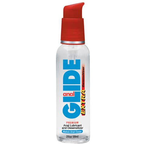 Anal Glide Extra Anal Lubricant And Desensitizer 2 Oz Pump Bottle