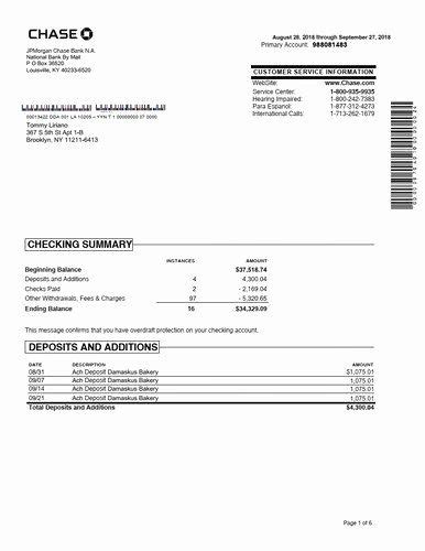 wells fargo bank statement template inspirational  customize chase