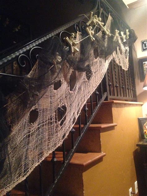 Spooky Halloween Staircase Decor
