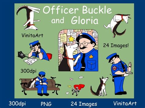 officer buckle and gloria coloring pages