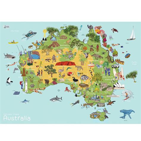 Australia Amazingworld Kids Map