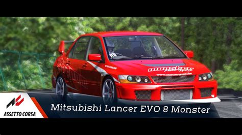 Assetto Corsa Mitsubishi Lancer EVO 8 Monster Gunma Gunsai Touge