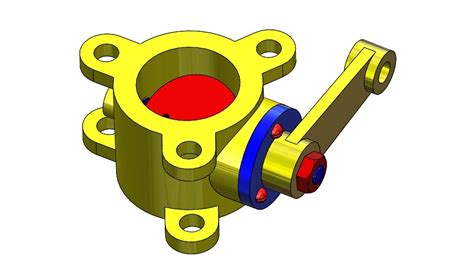 ⚡solidworks Tutorial 16 Design And Assembly Of Butterfly Valve