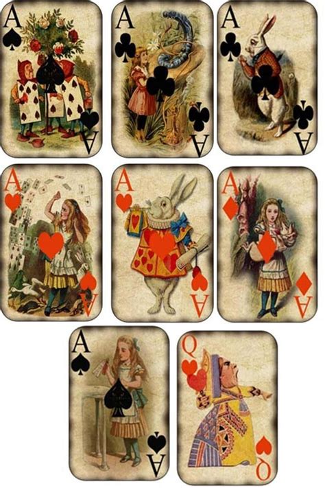 Alice In Wonderland Free Printable Playing Cards
