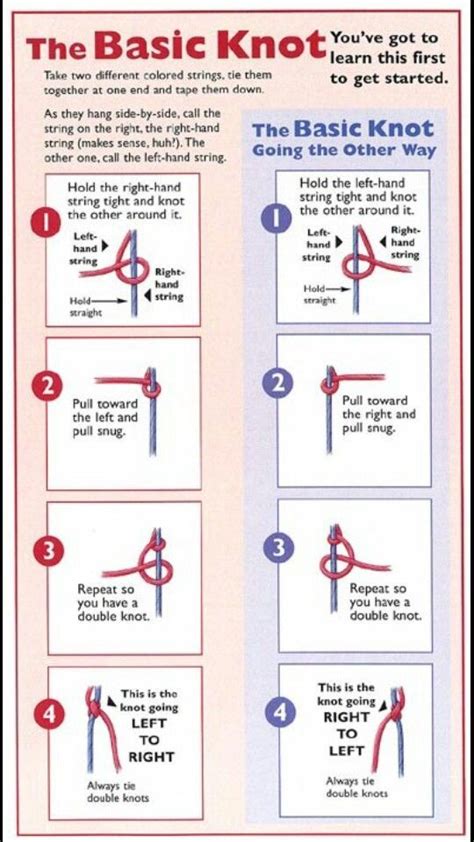 How To Tie Knot Friendship Bracelet Instructions Friendship