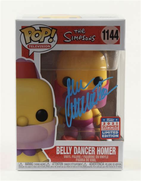 Dan Castellaneta Signed The Simpsons Belly Dancer Homer 1144 Funko