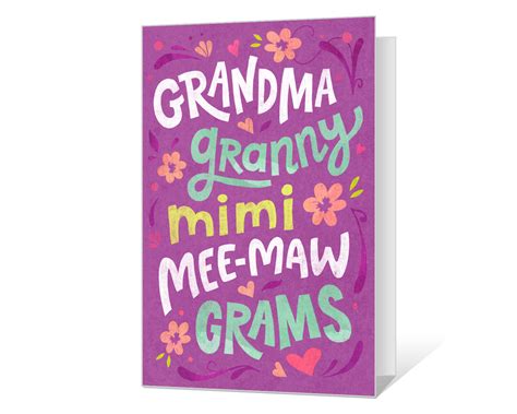 Grandma Granny Mimi Mee Maw Grams American Greetings