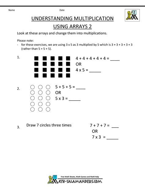 Free Printable Multiplication Worksheets For Grade 2 Kidsworksheetfun