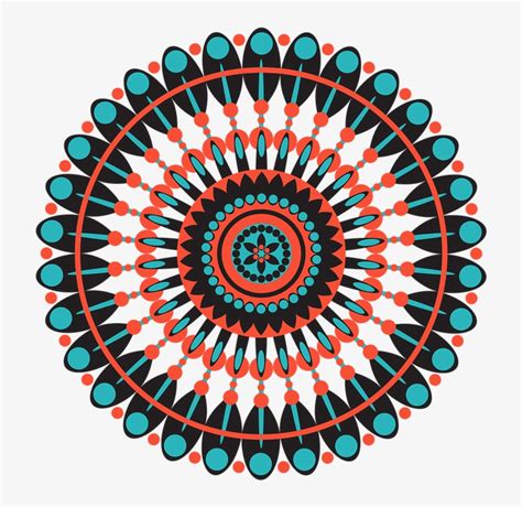 Mandala Geometric Pattern Shapes Circle Colorful Geometric Circle